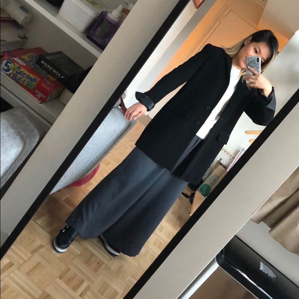 Zara Wool Coat Black XS